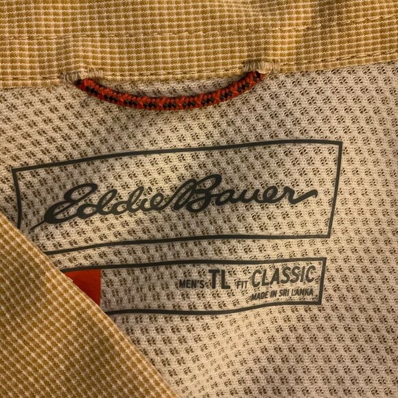 Eddie Bauer Mens Tan Guide 2.0 Short-Sleeve Shirt Classic Tall L Lightweight - Picture 3 of 8